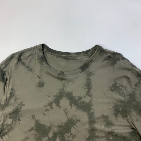 Lululemon Shirt Mens L Large Taupe Tie Dye The Fundamental Short Sleeve Training - Picture 3 of 9